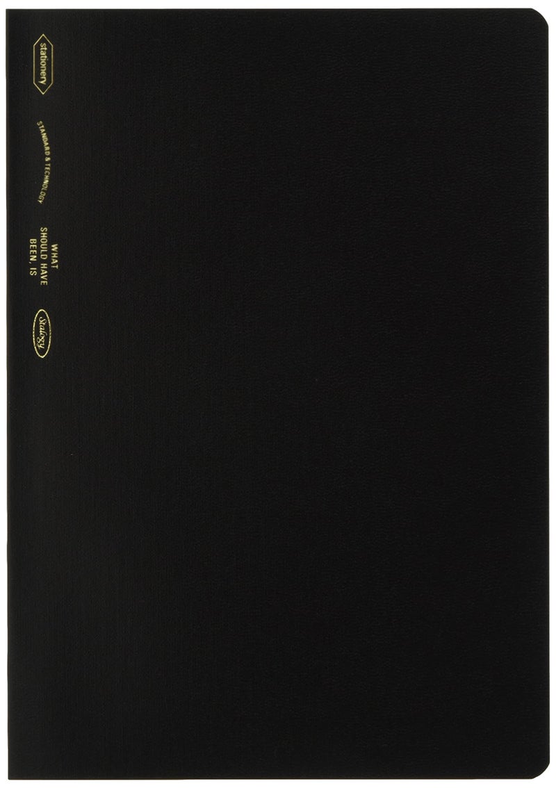 ãƒ‹ãƒˆãƒ ã‚º(Nitoms) Nitoms S4108 STALOGY Notebook, A5, Squared, 1/2 Ear, Black - Image 1